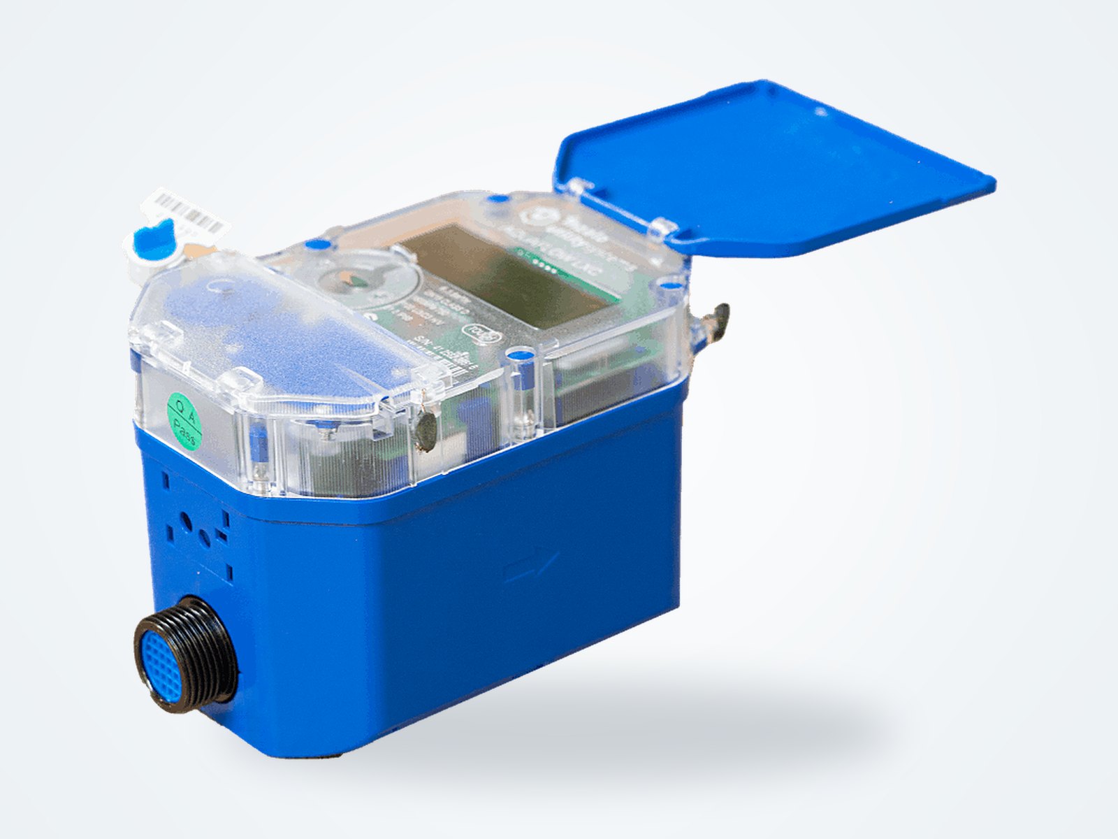 AquaFlow LXC meter body with its front cover open